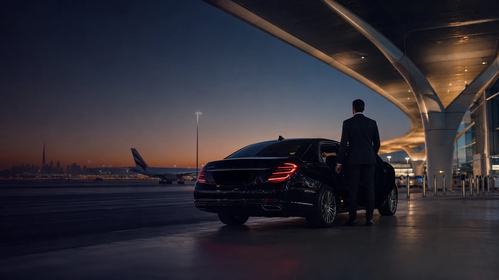 Airport transfer planned before the passenger arrives